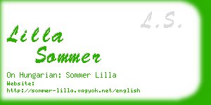 lilla sommer business card